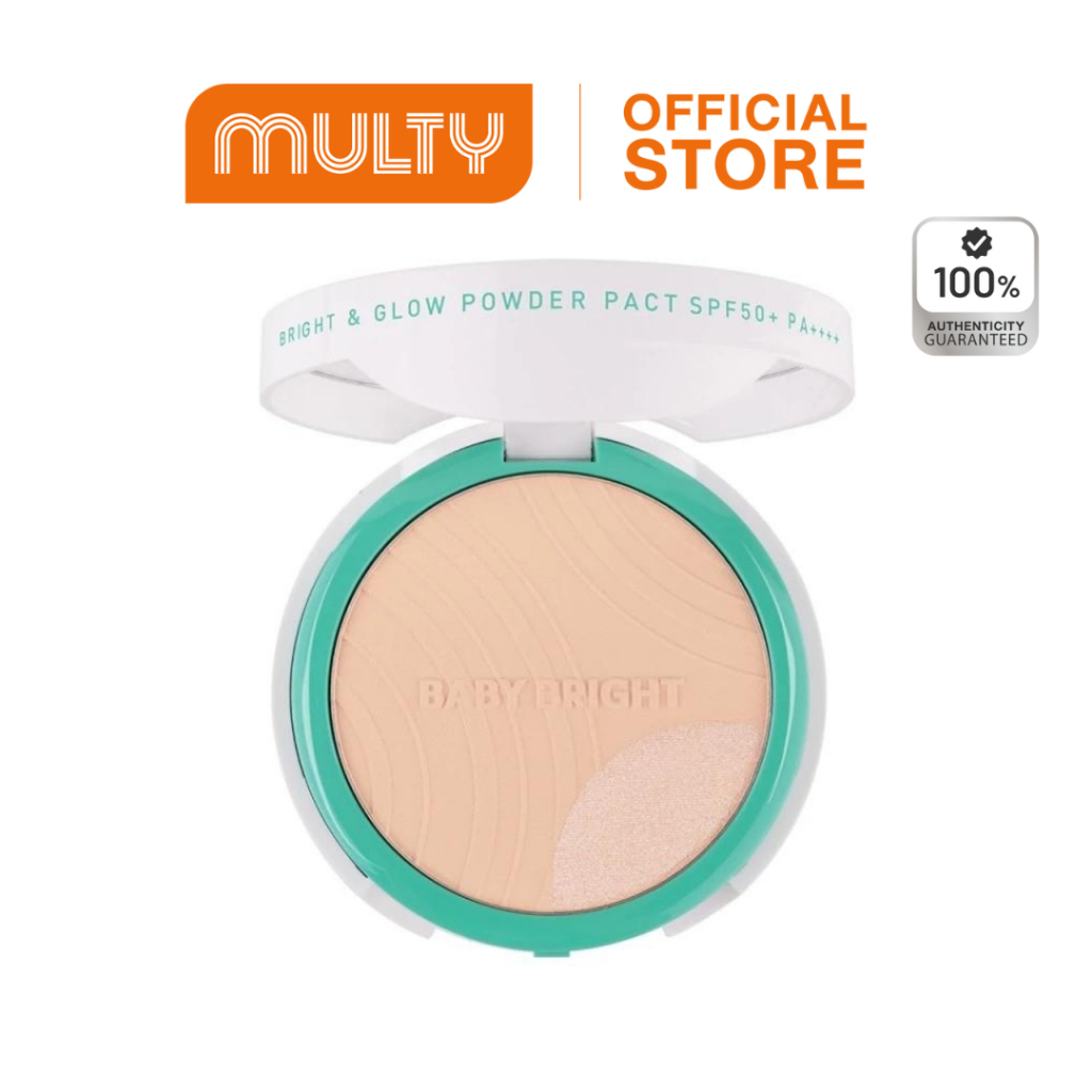 Baby Bright Rejulight Bright & Glow Powder Pact SPF50+PA+++ 9.5 g.+1.5 g.แป้งไบร์ท