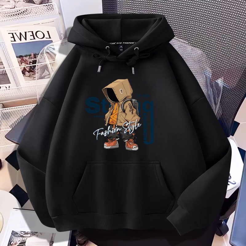 L901 เสื้อแขนยาวมีหมวก สำหรับชายและหญิง เสื้อมีกระเป๋าใส่ของได้