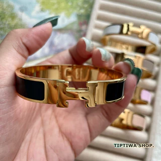 โพสต์ใหม่(ยอดขายเก่า1.8k ชิ้น)- 📍ไซส์ S 📍(สำหรับข้อมือเล็ก : 13-14.5cm.✨) -กำไล Hermes-สแตนเลสสตีลเกรด316L 💖ไม่ลอกดำ✨