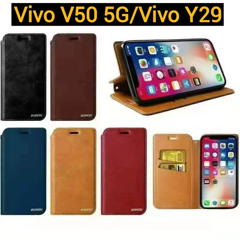 Vivo V50 Lite/Vivo Y39 5G/Vivo Y04/Vivo Y29s 5G/Vivo V50 5GเคสฝาพับVivo Y29เคสกระเป๋าเปิดปิดแบบแม่เห