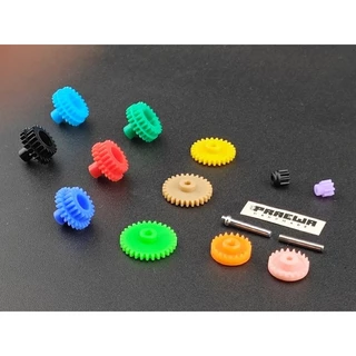เฟือง Mini4WD มอเตอร์หน้า&หลัง (จำนวนฟันตรง) - Spur & Counter Gear kit for Mini4wd Front Motor and Rear Motor