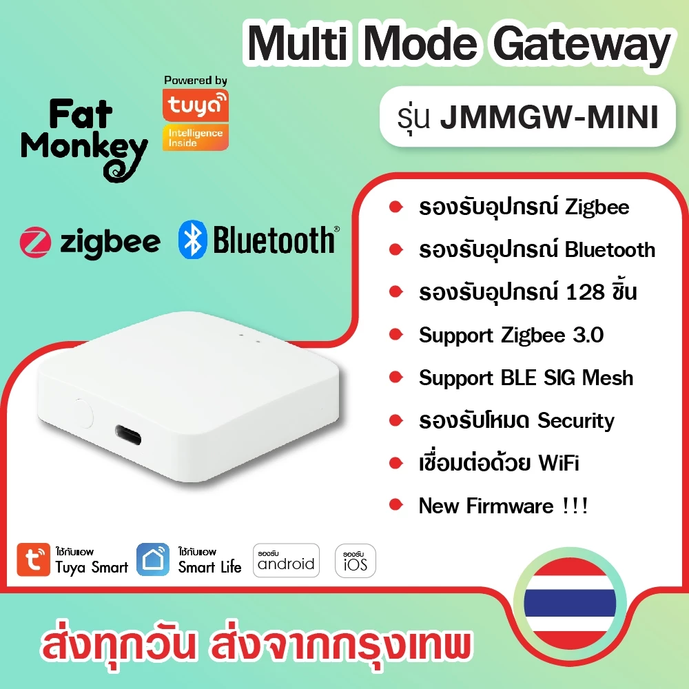 Tuya Zigbee Multi Mode Gateway Mini G01 Pro เป็นฮับสำหรับอุปกณณ์ Zigbee หรือ Bluetooth