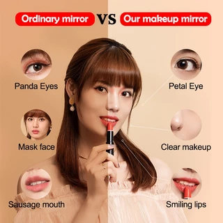 Jordan & Judy กระจกแต่งหน้า LED Makeup Mirror กระจกตั้งโต๊ะ มีไฟ LED พกพาสะดวก พับได้ ความคมชัดสูง