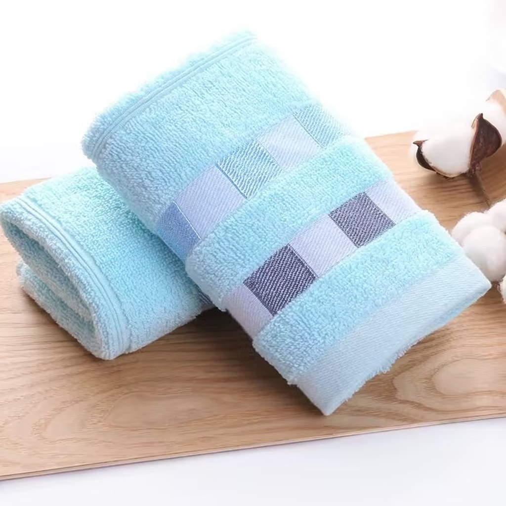 ผ้าเช็ดตัว 27x54 นิ้ว ผ้าเช็ดตัวผ้าฝ้ายแท้ ผ้าเช็ดตัวผืนใหญ่  Cotton 100%ขนาดใหญ่พิเศษ  วัสดุหนาและนุ่ม เกรดพรีเมียม ผ้า - รูปที่ 7