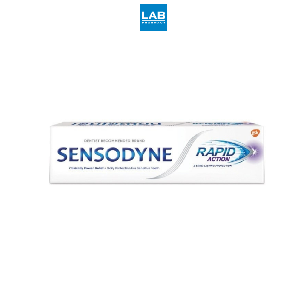 Sensodyne Rapid Action 100 g. เซ็นโซดายน์ แรพพิด แอคชั่น 100 กรัม เพื่อการดูแลสุขภาพเหงือกและฟันทุกวัน