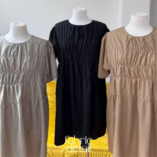 12FEBRUARY | MUFFIN OVERSIZED DRESS ♡︎ 7 สี เดรสผ้าร่มใส่สบาย ไม่ต้องรีด ชุดใส่ง่ายมากหยิบใส่ได้ทุกวัน