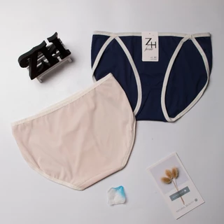 ZH.307 กางเกงชั้นในผู้หญิงเอวต่ำ บิกินี่งานผ้าลื่น สินค้าพร้อมส่ง8สี