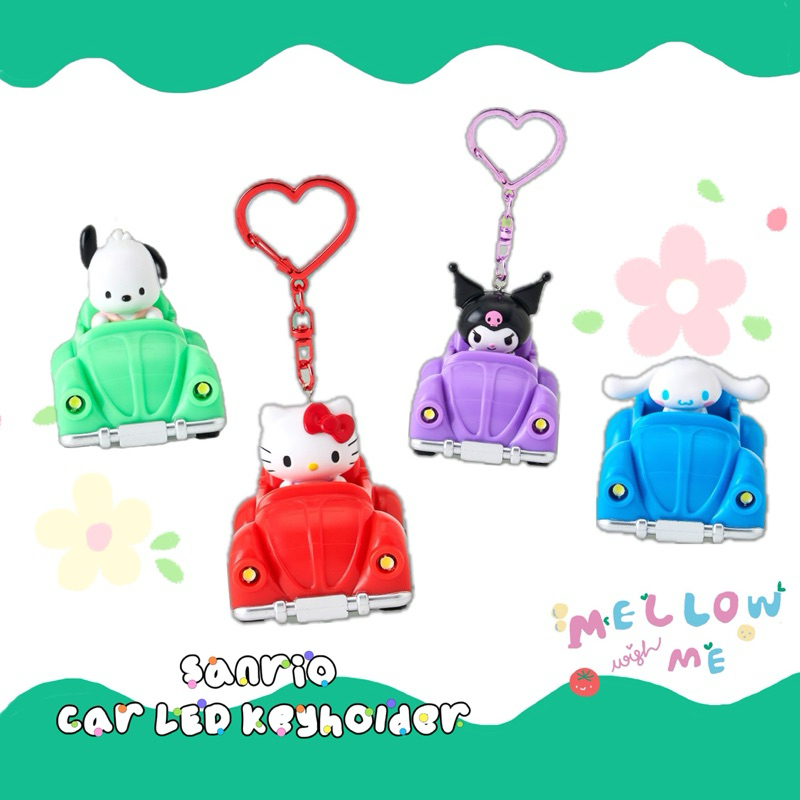 {พร้อมส่ง} Sanrio car LED keyholder 🚗💨