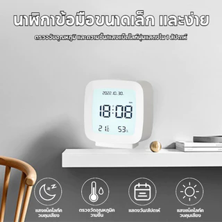 นาฬิกาปลุกดิจิตอล LED จอแสดงผลขนาดใหญ่พร้อมแสงพื้นหลัง เลื่อน ปิดเสียง ปฏิทิน อุณหภูมิ นาฬิกาตั้งโต๊ะพร้อมไฟกลางคืน