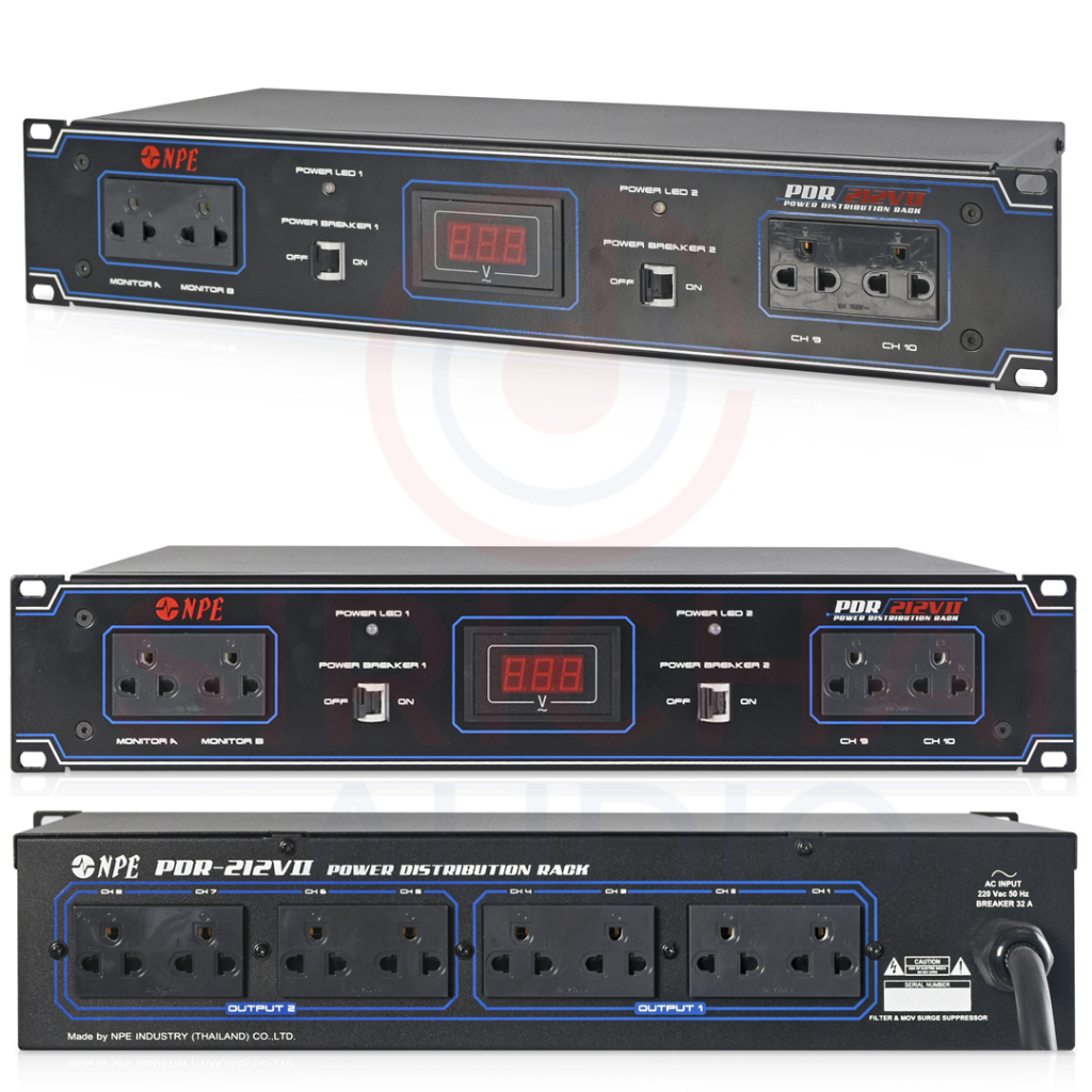 ปลั๊กแร็ค NPE รุ่น PDR212v II (NPE PDR-212V II)