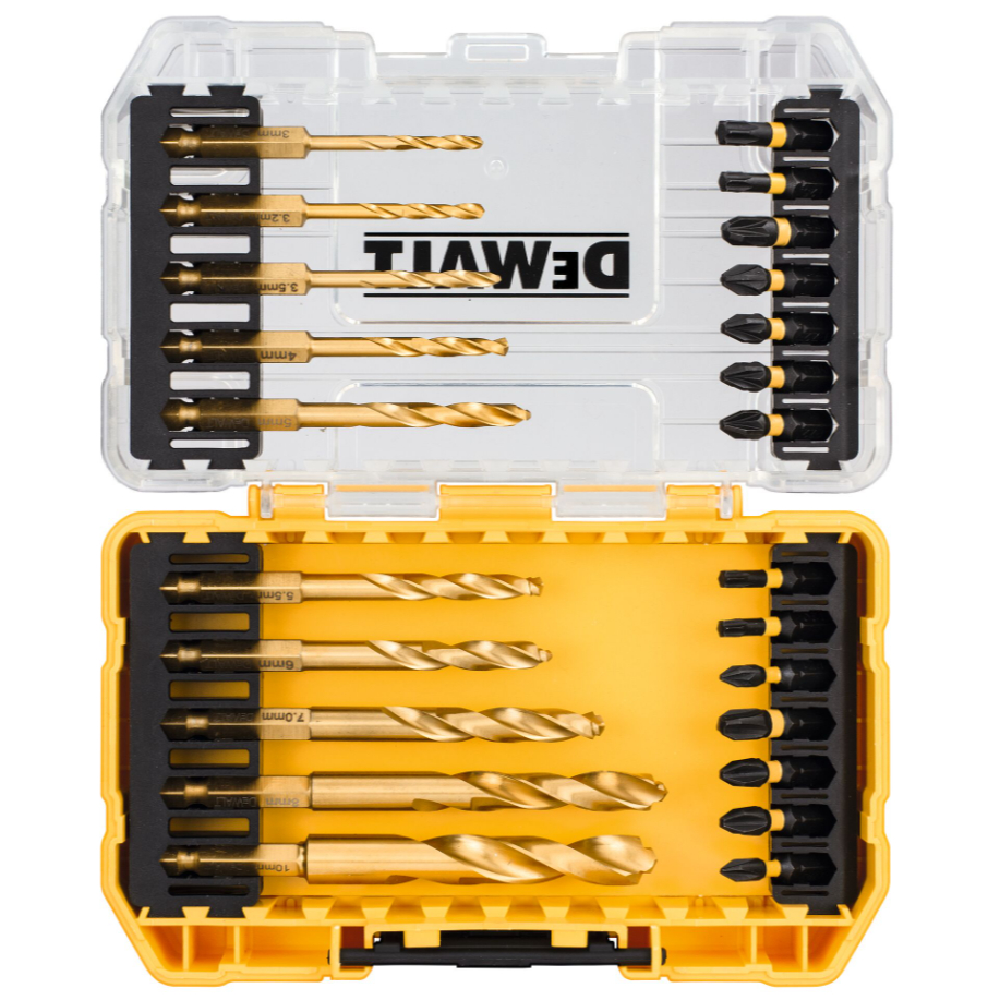 DEWALT ดอกสว่าน+ดอกไขควง 24 ชิ้น รุ่น DT70748T-QZ ดอกไขควง EXTREME FlexTORQ ก้านหกเหลี่ยม TITANIUM