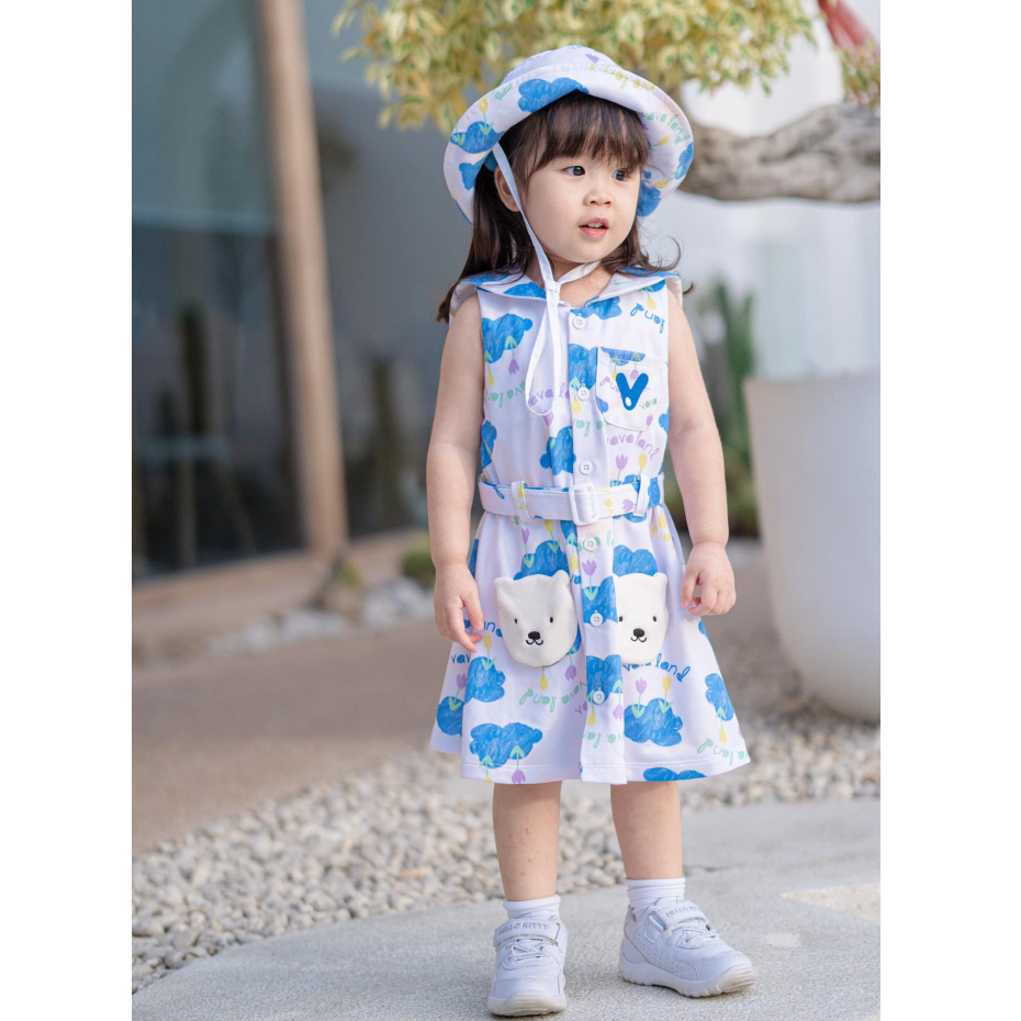 Thelandofvava : VNXZ0051 ชุดเดรสเด็กผู้หญิง  ลิขสิทธิ์แท้จาก vava