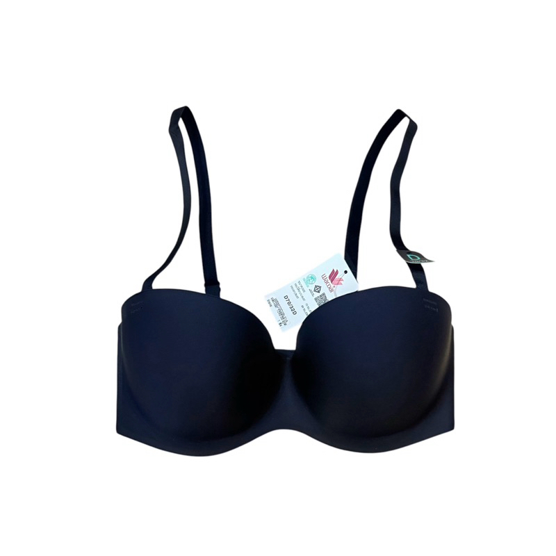 Wacoal ชุดชั้นใน บราเกาะอก เสริมโครง เสริมฟองน้ำ เนียนไร้ตะเข็บ รุ่น WB5P73 สีดำ Size D70/32D