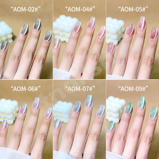 สีเจลAS 15ml. (Code:AOM) สีลูกแก้ว โทนสีผู้ดี สวยๆ ติดแกลม ฉ่ำๆ สีทาเล็บ คุณภาพดี AS