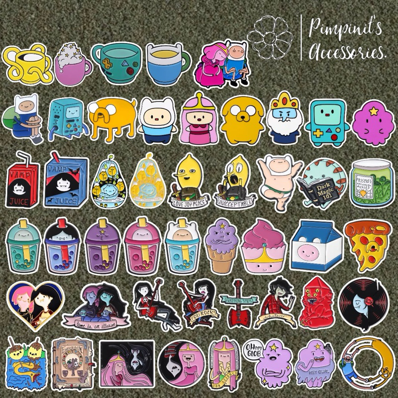 ✿ ร้านในไทยพร้อมส่ง : เข็มกลัดเซ็ทแอดแวนเจอร์ไทม์ | Adventure Time -Fin, Jack & Beemo Enamel Brooch 