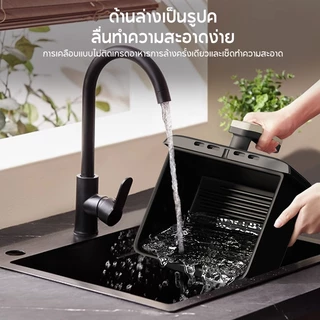 HAN RIVER หม้อทอดไร้น้ำมัน Air fryer 1000W ความจุ 4.2L ระบบลมร้อน ควบคุมลูกบิดคู่ พร้อมส่ง AL-1000