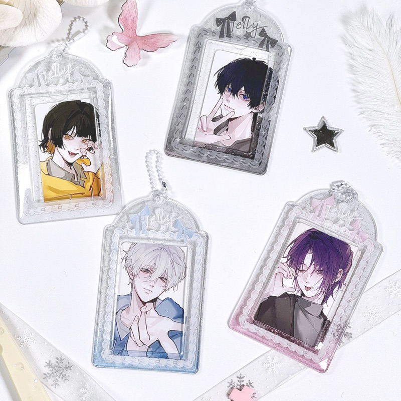 พร้อมส่งจากไทย🇹🇭 เฟรมการ์ด PVC ที่ใส่การ์ดใสลายวิปครีมโบว์🎀