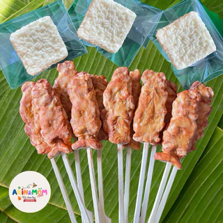 กับข้าวแม่ เซ็ทข้าวเหนียวหมูปิ้ง ของเล่นบทบาทสมมุติ (ไม่มีพร้อมส่ง รอดินปั้นแห้ง 5-7 วัน)
