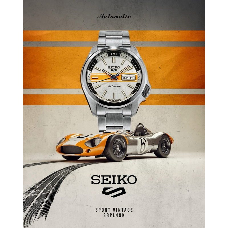 SEIKO นาฬิกาข้อมือ SEIKO 5 SPORT VINTAGE CAR SPECIAL SSK045K SRPL49K SRPL47K ของแท้ประกันศูนย์ 3 ปี