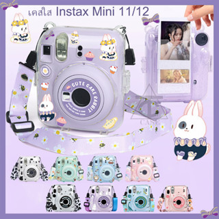 พร้อมส่งจากไทย เคสmini12 เคสกระเป๋าใส่กล้อง+สายคล้อง+สติ๊กเก…