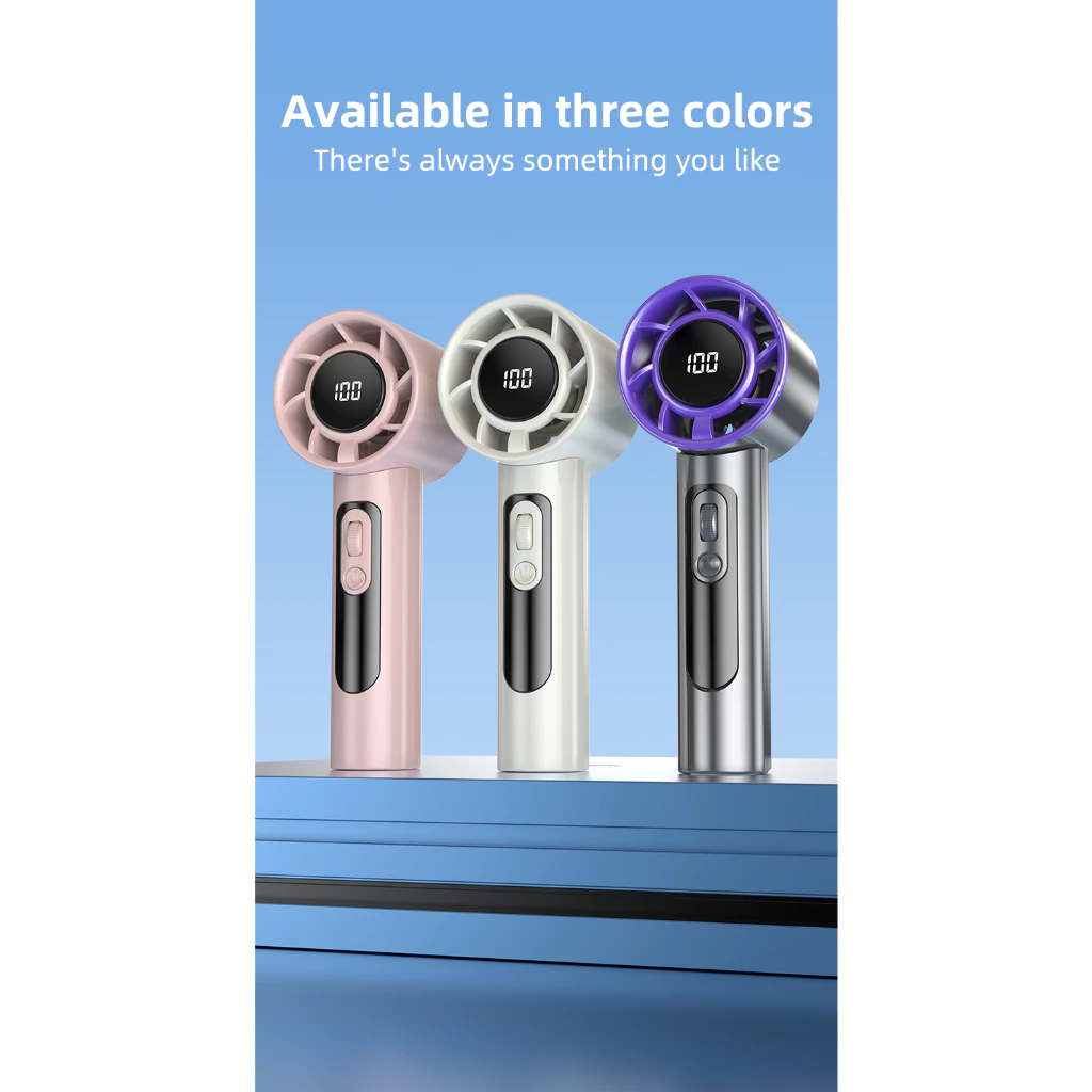 พัดลมพกพา Turbo Fan 100 Speed USB Pocket Mini Fan Type-C thumbnail 9