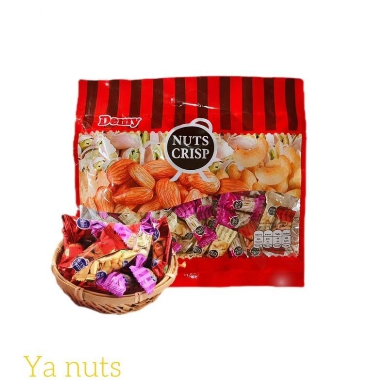 ขนมถั่วตุ๊บตั๊บ Nuts Crisp ขนมถั่วอัดแท่งรวมรส 500กรัม酥糖