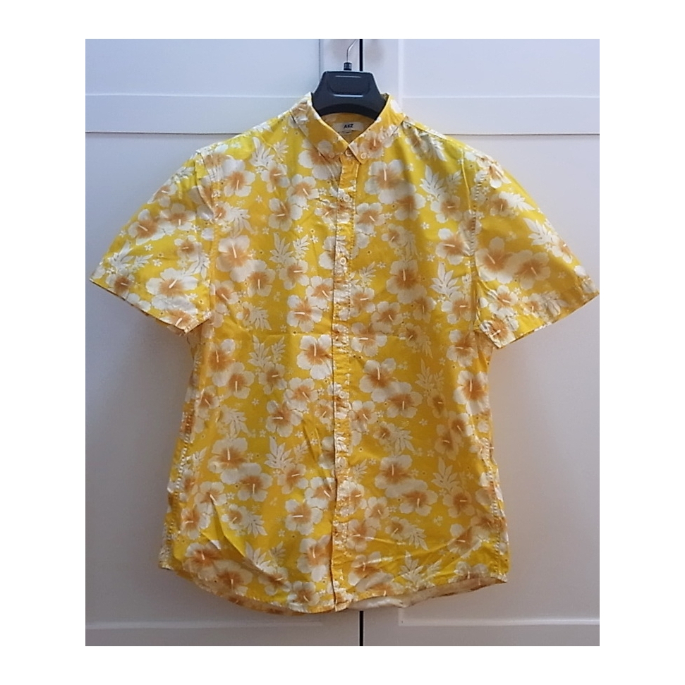 AIIZ เสื้อเชิ้ต ผู้ชาย พิมพ์ลาย #เสื้อสงกรานต์ #ของแท้ มือสอง สภาพใหม่จริง ซักแล้ว..แต่ยังไม่ได้ใส่เ
