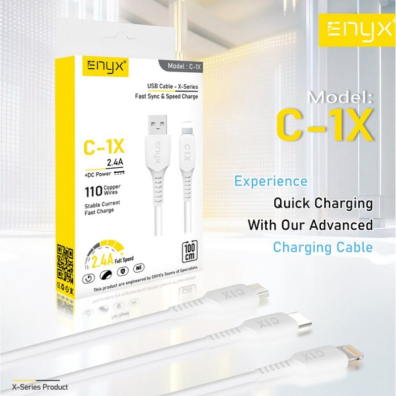 สายชาร์จ ENYX C-1X Fast Sync & Speed Charge ชาร์จเร็ว 2.4ASKU: P976สายชาร์จ ENYX C-1X Fast Sync & Sp