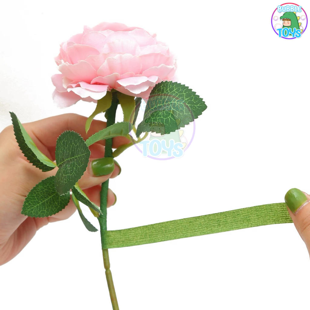 (พร้อมส่ง🇹🇭) ฟลอร่าเทป เทปพันก้าน ดอกไม้ งานฝีมือ DIY Flora Tape 27m ก้านลวดดอกไม้ เทปดอกไม้ประดิษฐ์ - รูปที่ 3