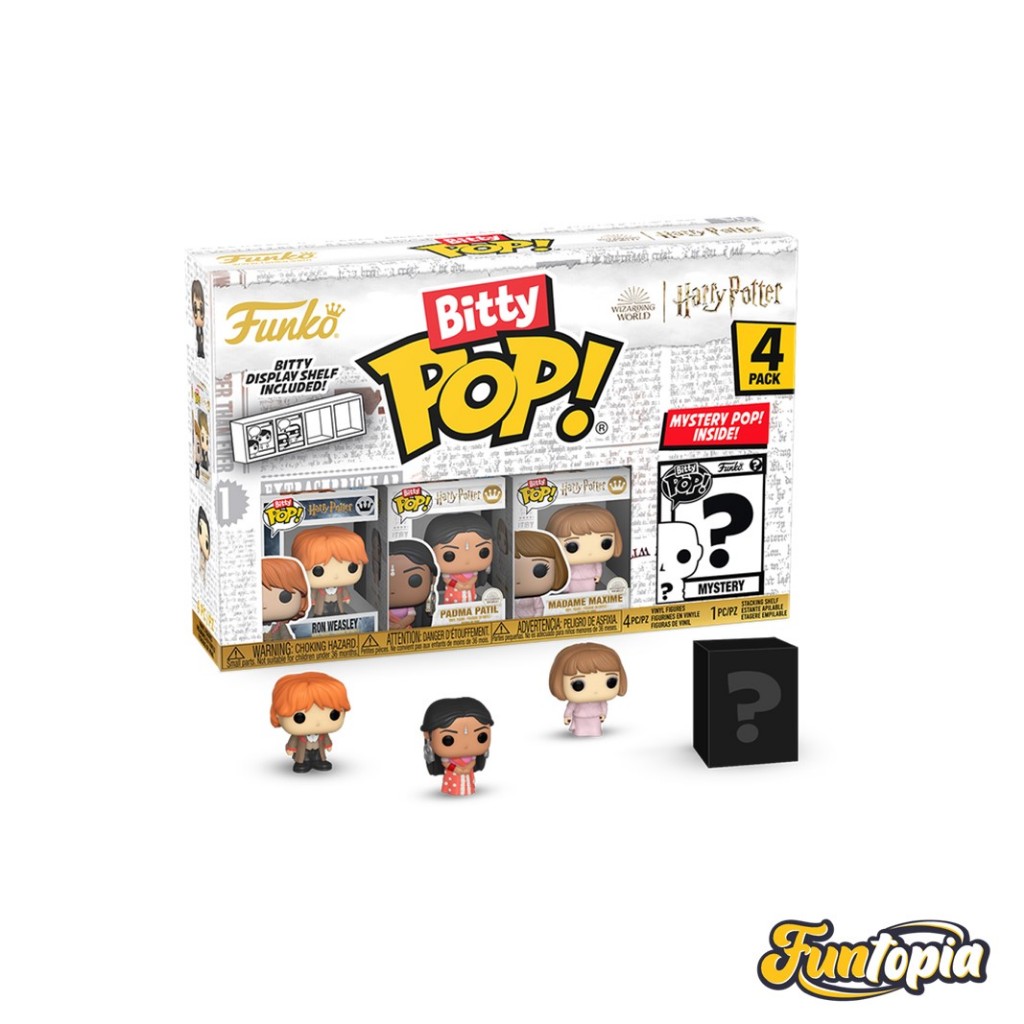 Funko Bitty POP! (83656) - Ron, Padma, Madame Maxime Bitty POP!: Goblet of Fire (Pack 4)