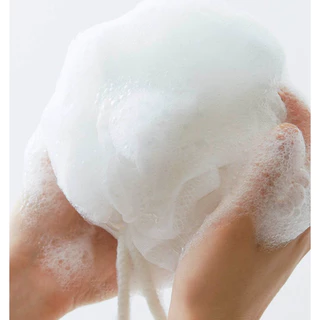 MUJI มูจิ ฟองน้ำ อาบน้ำ ใยขัดตัว ตาข่าย ตีฟอง Foaming Net Ball