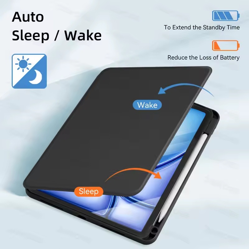 Actual เคสไอแพด หมุนได้ 360 องศา พร้อมขาตั้งแม่เหล็ก สําหรับ 2025 Case for iPad Pro 11 Air5 4 Gen10 10.9 Gen9 8 7 10.2 - รูปที่ 2