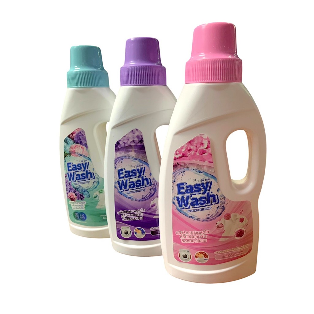 EasyWash น้ำยาซักผ้าชนิดน้ำสูตรเข้มข้น 450ml. มี3กลิ่นให้เลือก