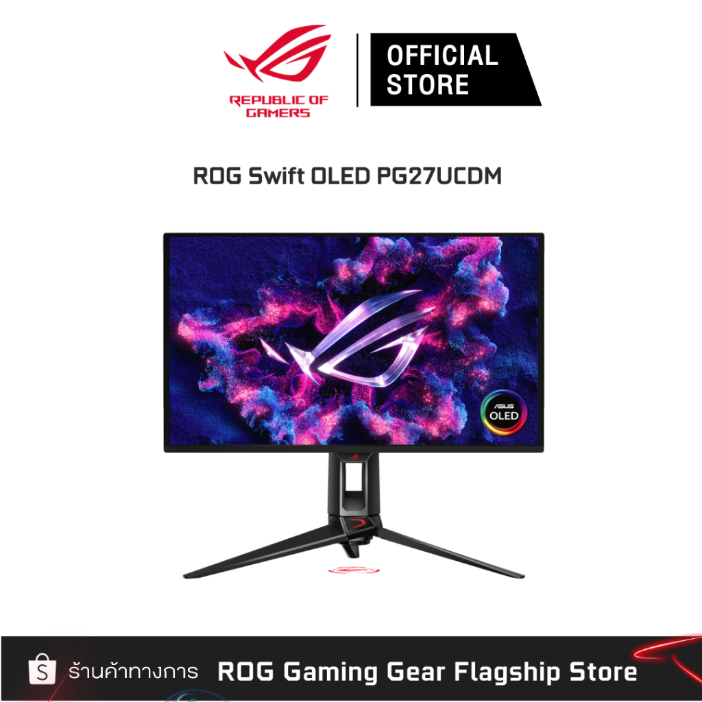 [ส่วนลดพิเศษทักแชท] ASUS ROG Swift OLED PG27UCDM Monitor Gaming