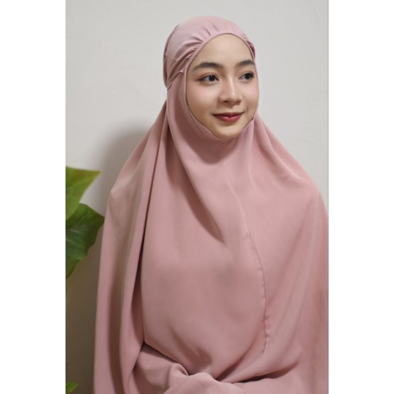 ชุดละหมาดสีพื้น-ผ้าอินดิโก้