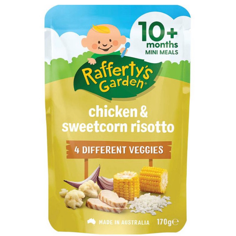 Raffertys Garden 10+ Months Chicken and Sweetcorn Risotto 170g