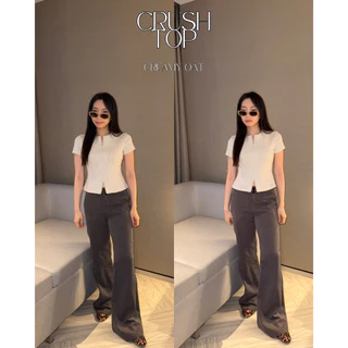 UIUI | CRUSH TOP เสื้อยืดซิปบนล่าง