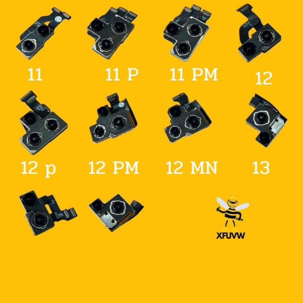 กล้องหลังแท้แกะiโฟน11/11pro/11pm/12/12pro/12mini/12pm/13/13mini/13pro/13pm/14/14pro/14pm/15/15pm