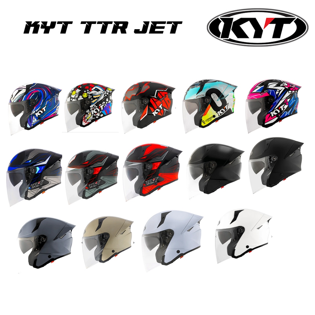หมวกกันน็อคครึ่งใบ KYT TTR-JET
