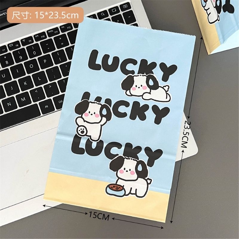 [ พร้อมส่ง🇹🇭 ] ถุงกระดาษของขวัญ ปัจฉิม ลายน่ารักๆ เลือกลายได้🌟 - รูปที่ 4