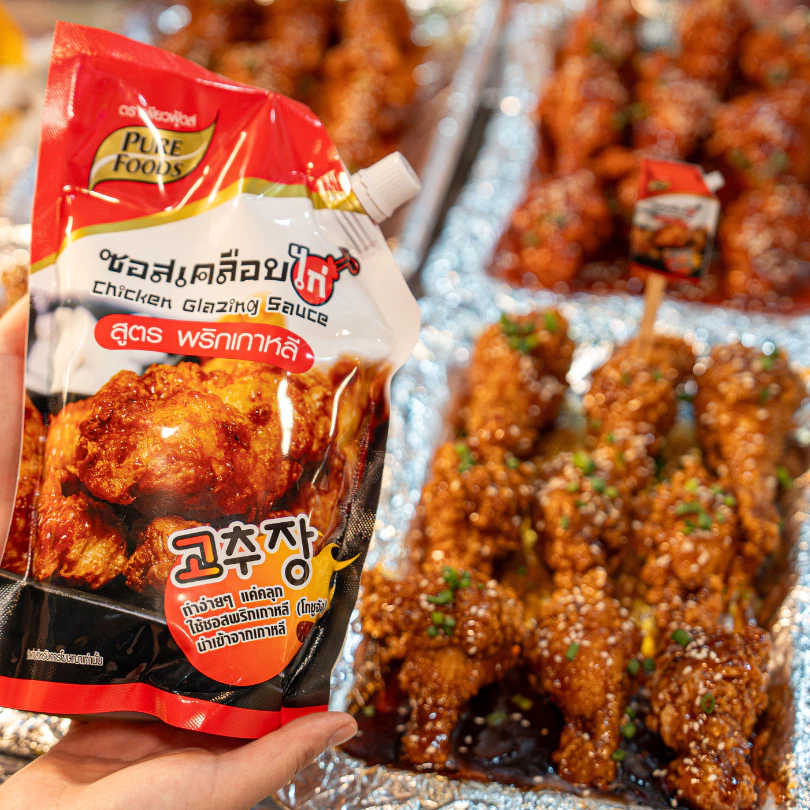 เพียวฟู้ดส์ ซอสไก่เกาหลี ซอสเคลือบไก่ พริกเกาหลี ซอสเผ็ด ไก่เกาหลี ซอสปรุงรส ซอสทาไก่ มีฮาลาล thumbnail 5