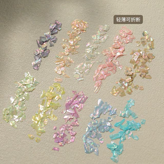 อะไหล่เปลือกหอยตกแต่งเล็บ สีสวย วิ๊งๆ สินค้าพร้อมส่ง