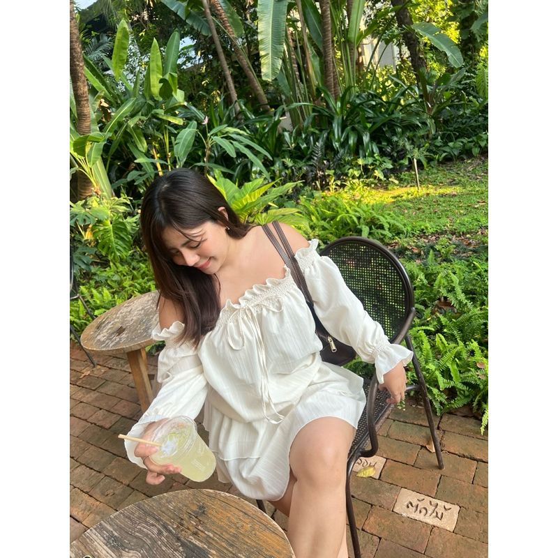 D110 Rainy Dress เดรสจั้มเอวสาวอวบ - myme.styleee - รูปที่ 3