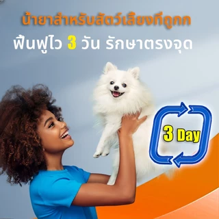 กำจัดไรหูภายใน 3 วินาที 60ml ยาหยอดหูแมว น้ำยาล้างหูแมว ป้องกันไรหูแมว น้ำยาเช็ดหูสุนัข โลชั่นเช็ดหู หูไม่เหม็นไม่คัน