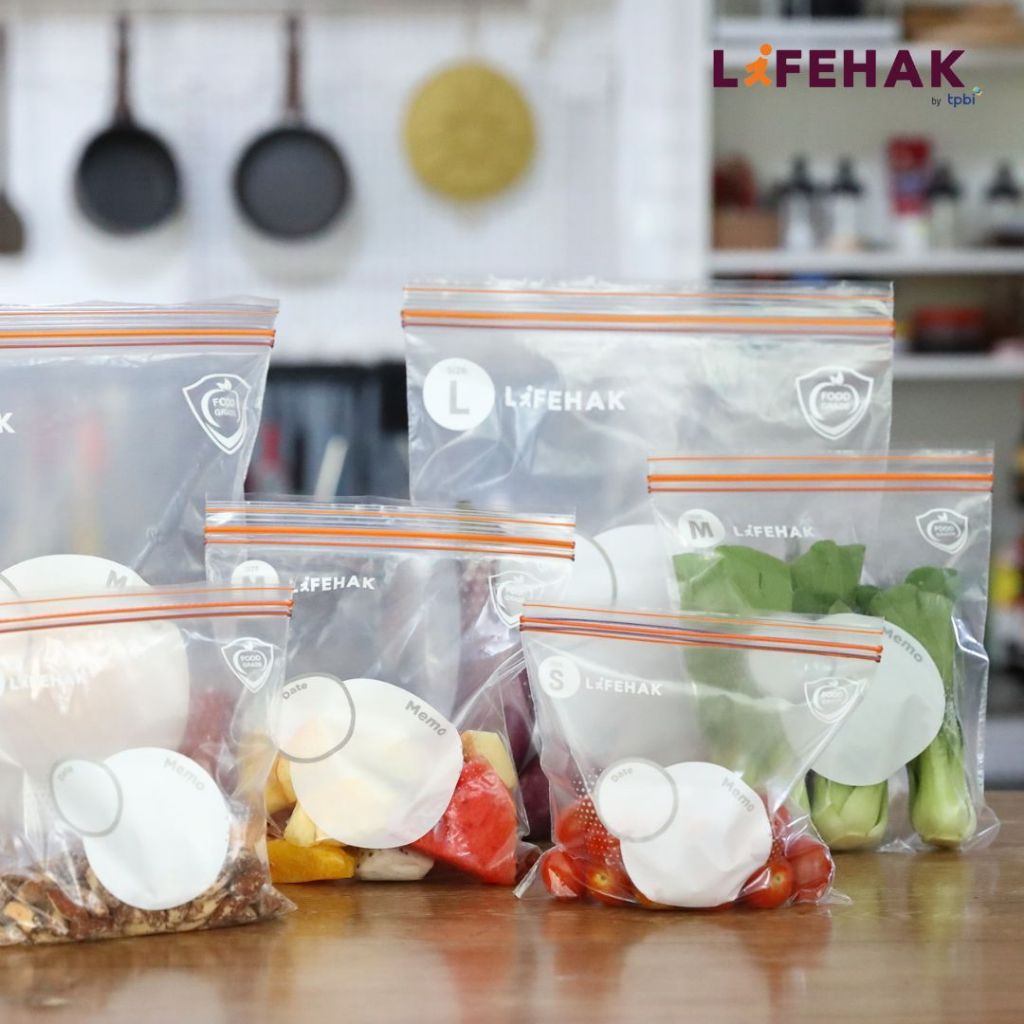 ถุงซิป คลิกล็อค 2 ชั้น Zip Bag Lock ถุงเก็บอาหาร  Food grade ถุงเก็บผัก ผลไม้ เก็บของสด - รูปที่ 2