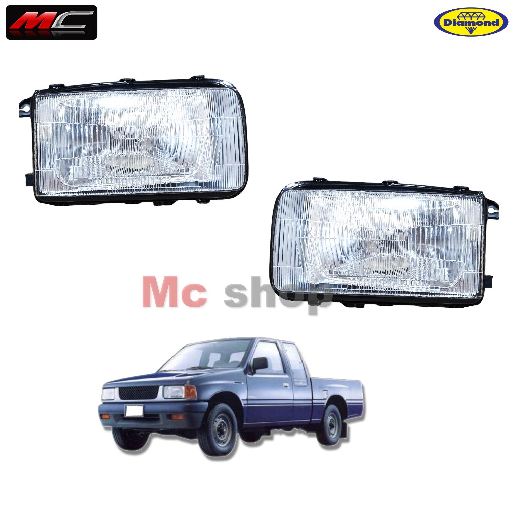 ไฟหน้า TFR มังกรทอง ISUZU 1988 - 1994  * ตาเต็ม ตราเพชร 10-82800