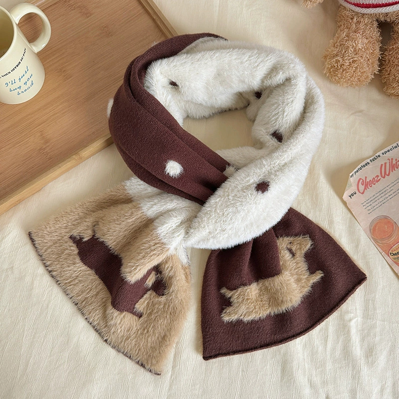 🌭พร้อมส่ง🌭 ผ้าพันคอสีน้ำตาล น้องหมาดัชชุน Dachshund Scraf ใช้ได้ 2ด้าน ผ้าดีหนานุ่ม แมชได้หลายแบบ - รูปที่ 5