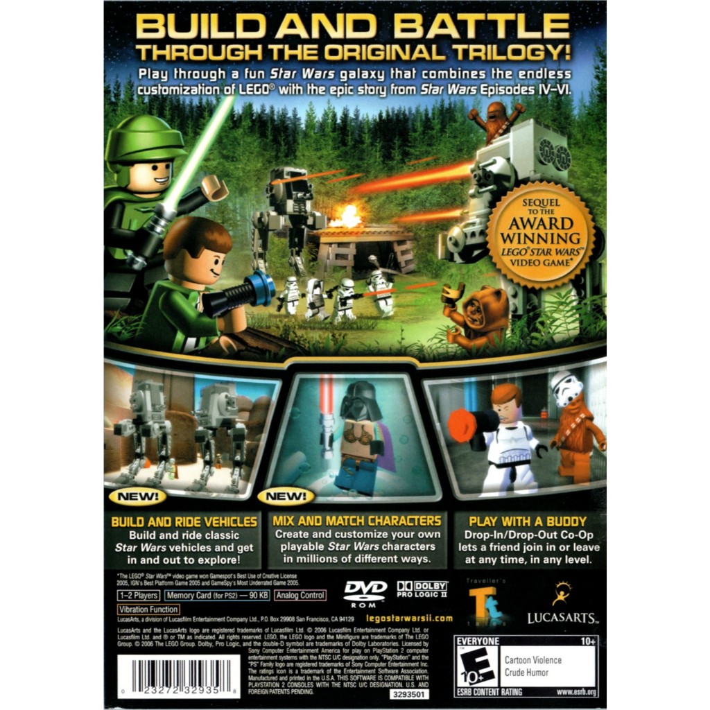 แผ่นเกมส์ Lego StarWar II PS2 Playstation 2 คุณภาพสูง ราคาถูก