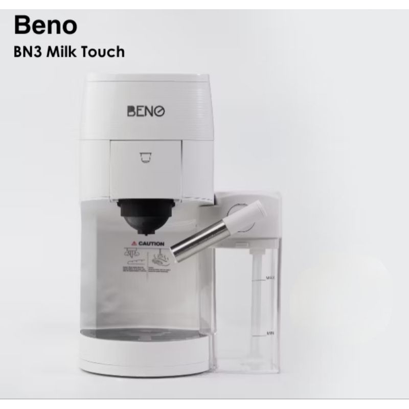 🔥ส่งต่อ🔥 ครื่องชงกาแฟเอสเพรสโซ่ ยี่ห้อ BENO รุ่น BN3 MILK พร้อมอะแดปเตอร์ชงกาแฟ 3 แบบ