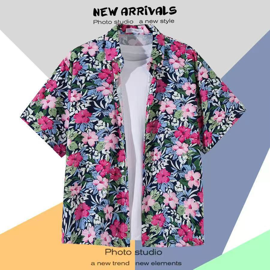 เสื้อเชิ้ตเสื้อลายดอกไม้ ผ้าไม่หนาไม่บางใส่สบาย  เหมาะสำหรับทุกโอกาส - รูปที่ 7